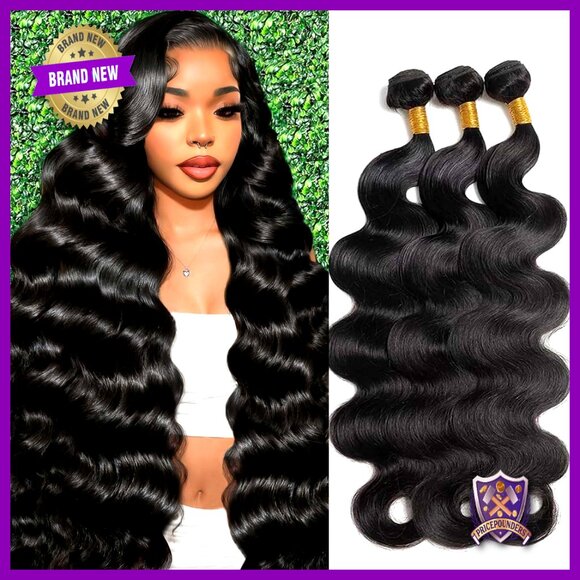 Brazilian Human Hair Extensions 18-22 Inch Body Wave Bundles 3 Pack main image 7